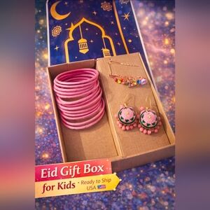 Pink and Gold Kids Jewelry Set